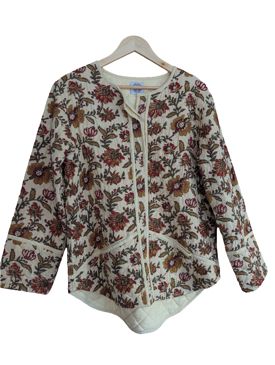 Handblock Printed Autumn Jacket