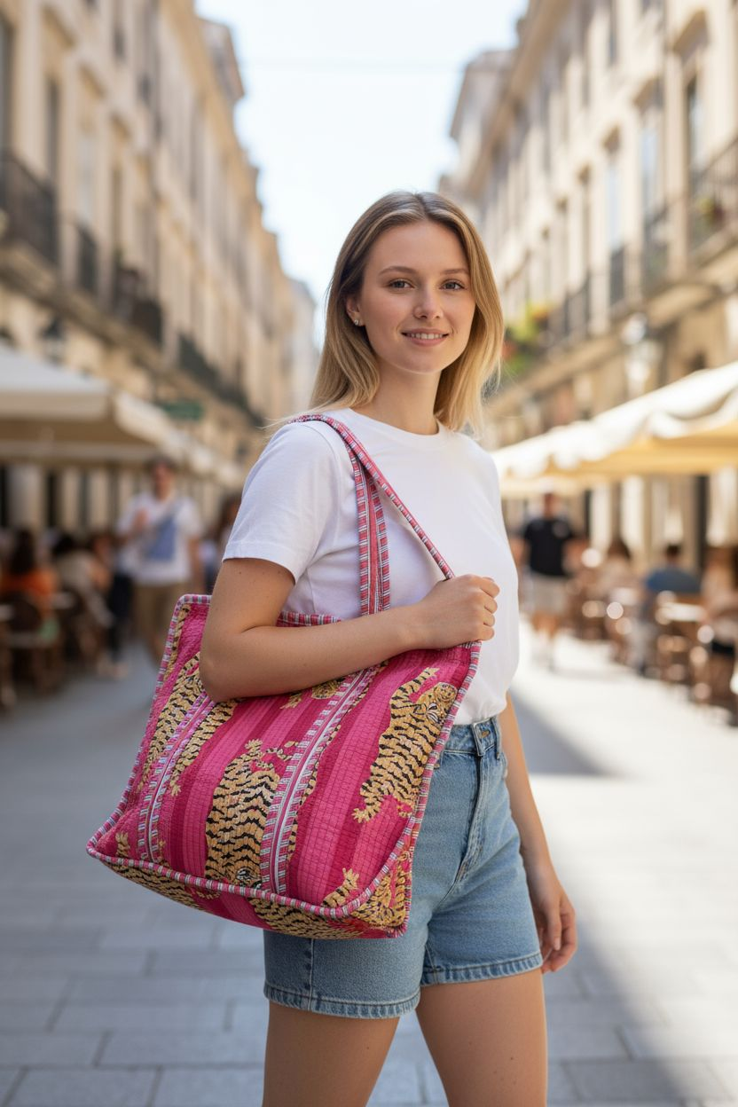 Pink Tote bag