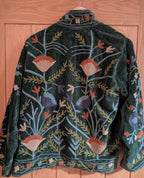 Green Velvet Suzani Jacket