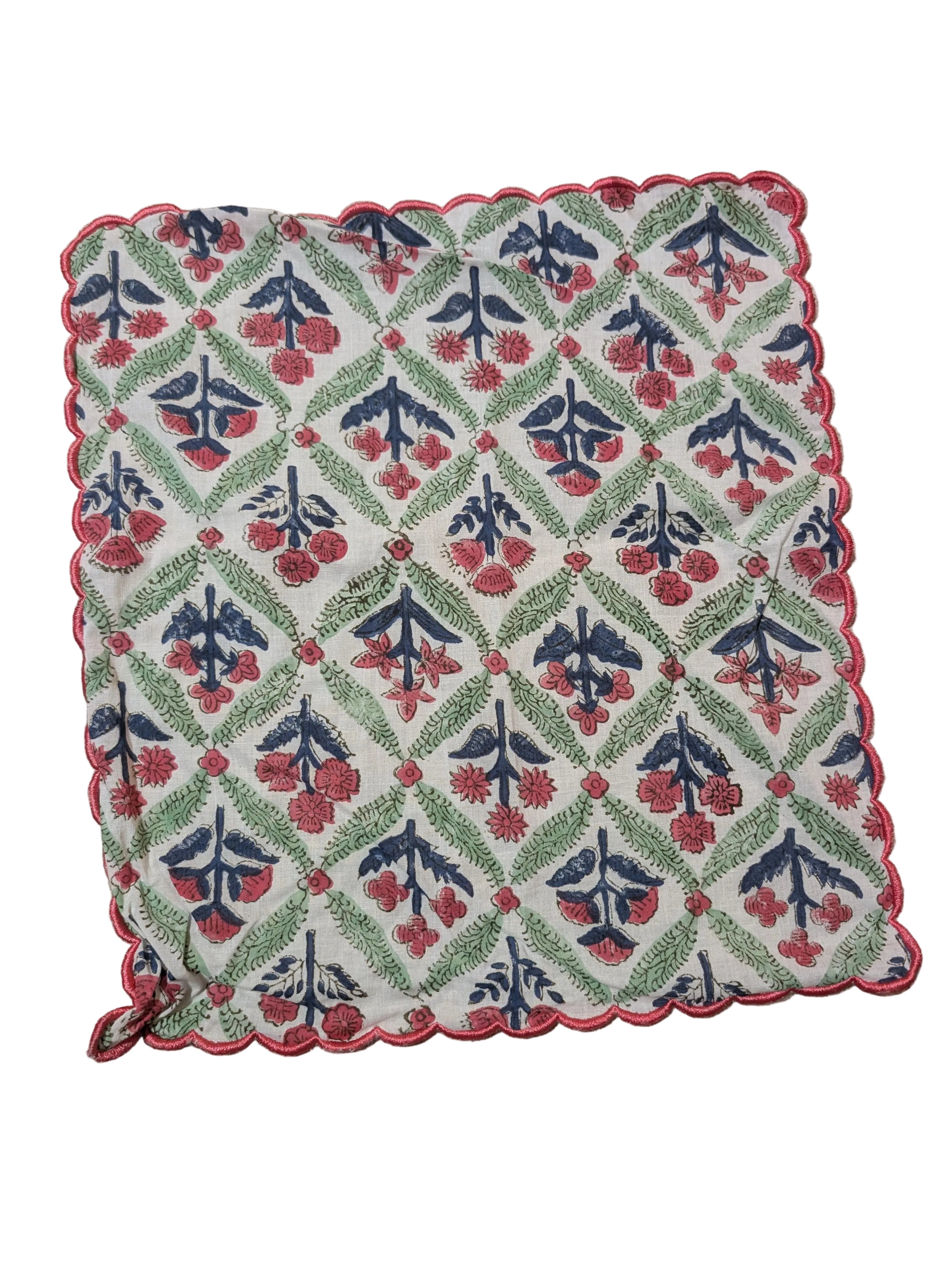 Handblock Printed Napkins- Set of 4