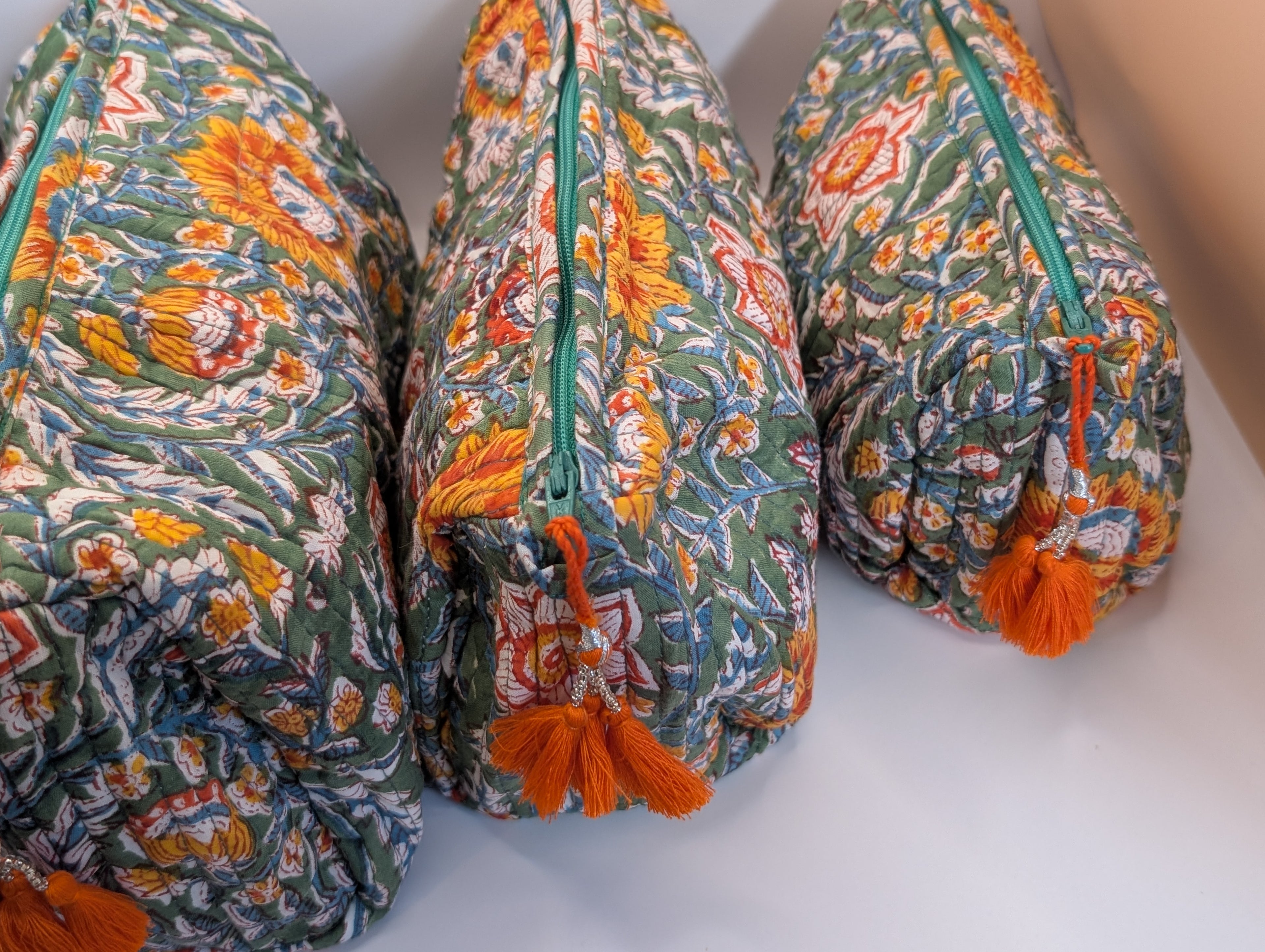 Waterproof lined wash bags