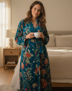 Teal Velvet Robe