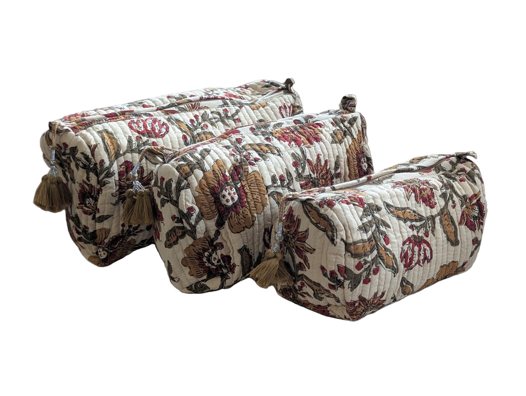 Autumn Waterproof lined wash bags