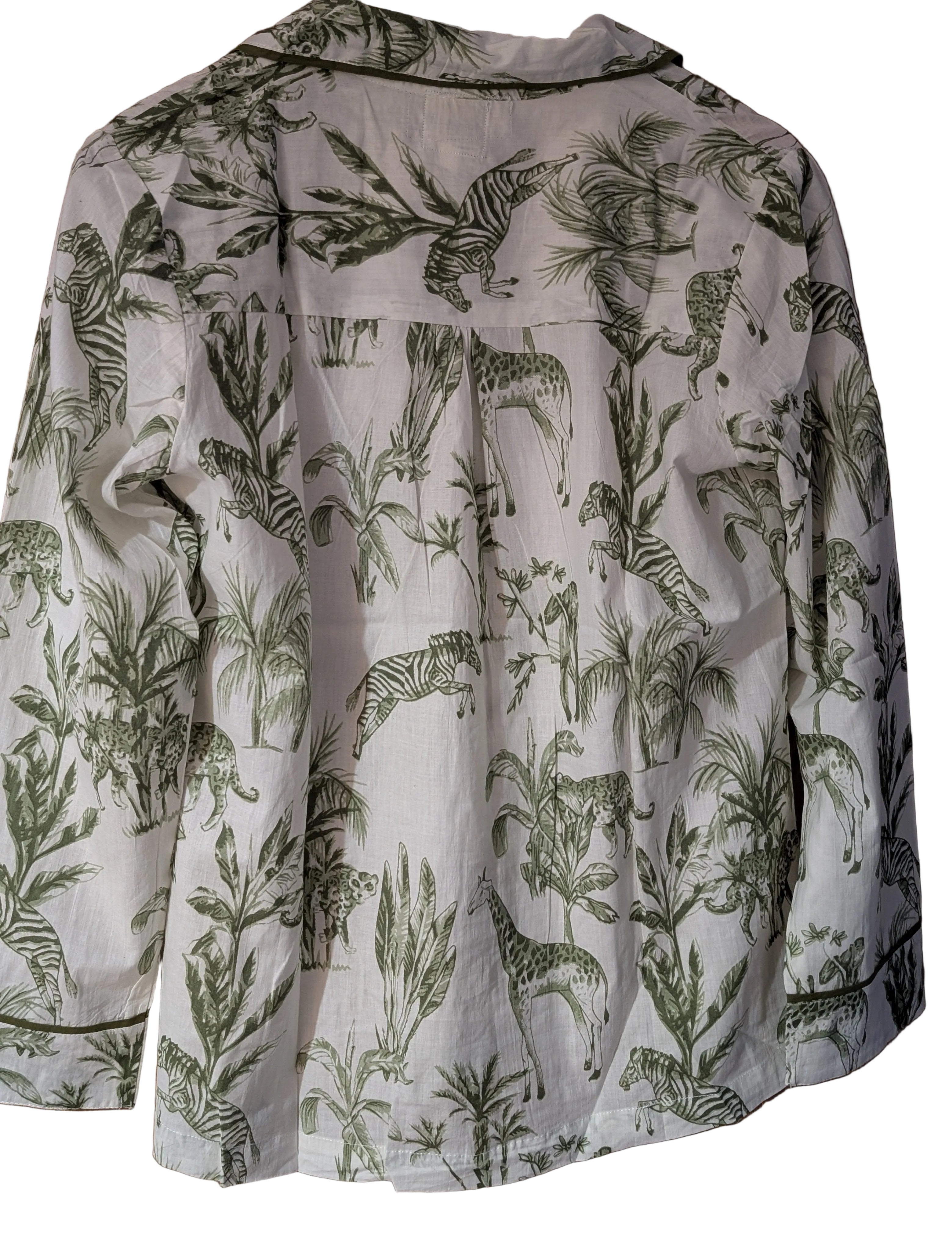 Wildlife Green Pajama Set