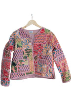 Quilted Pink Patchwork jacket