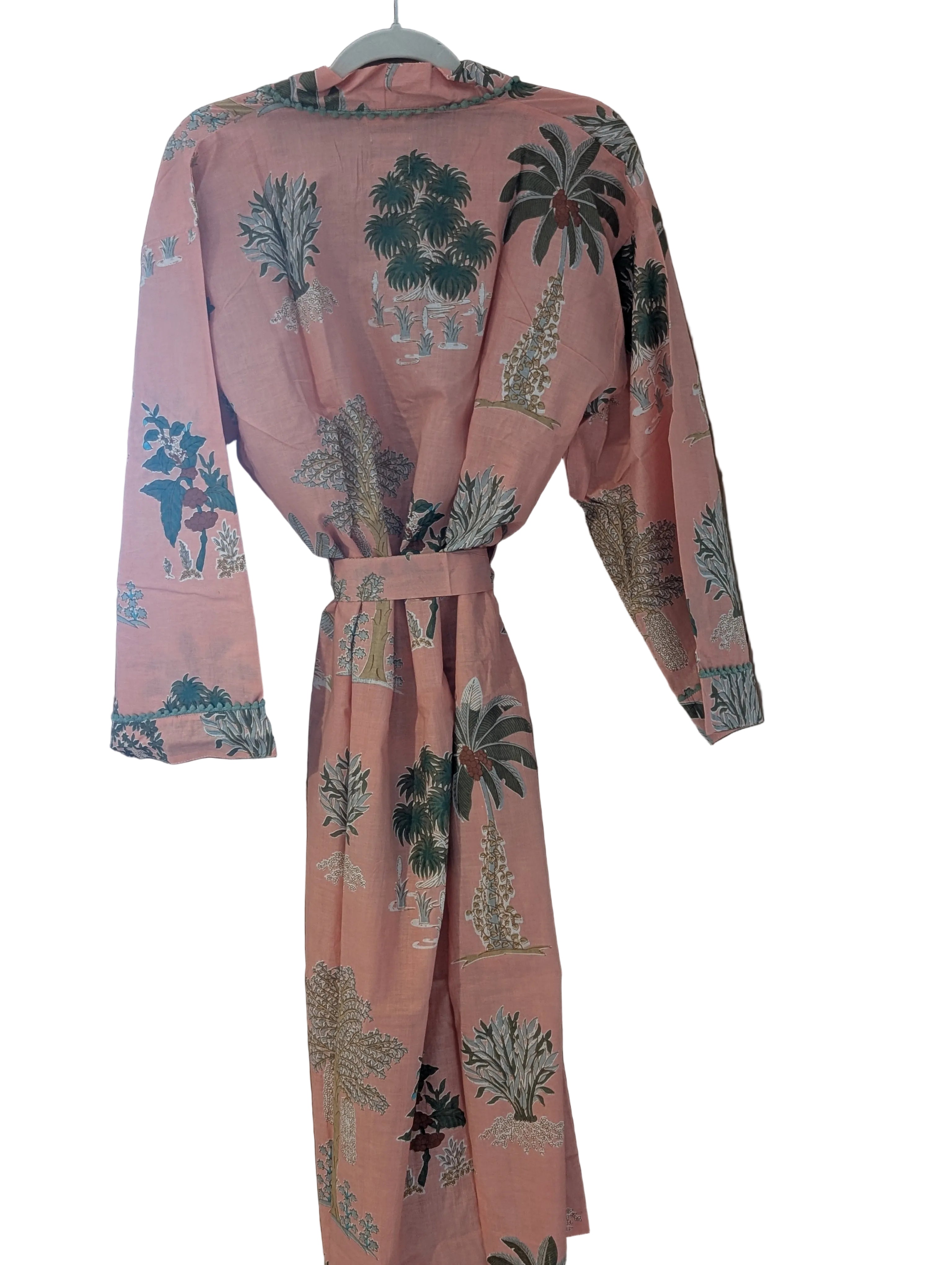 Peach Floral Kimono