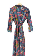 Wild Botanica Luxury Robe– Midnight Blue