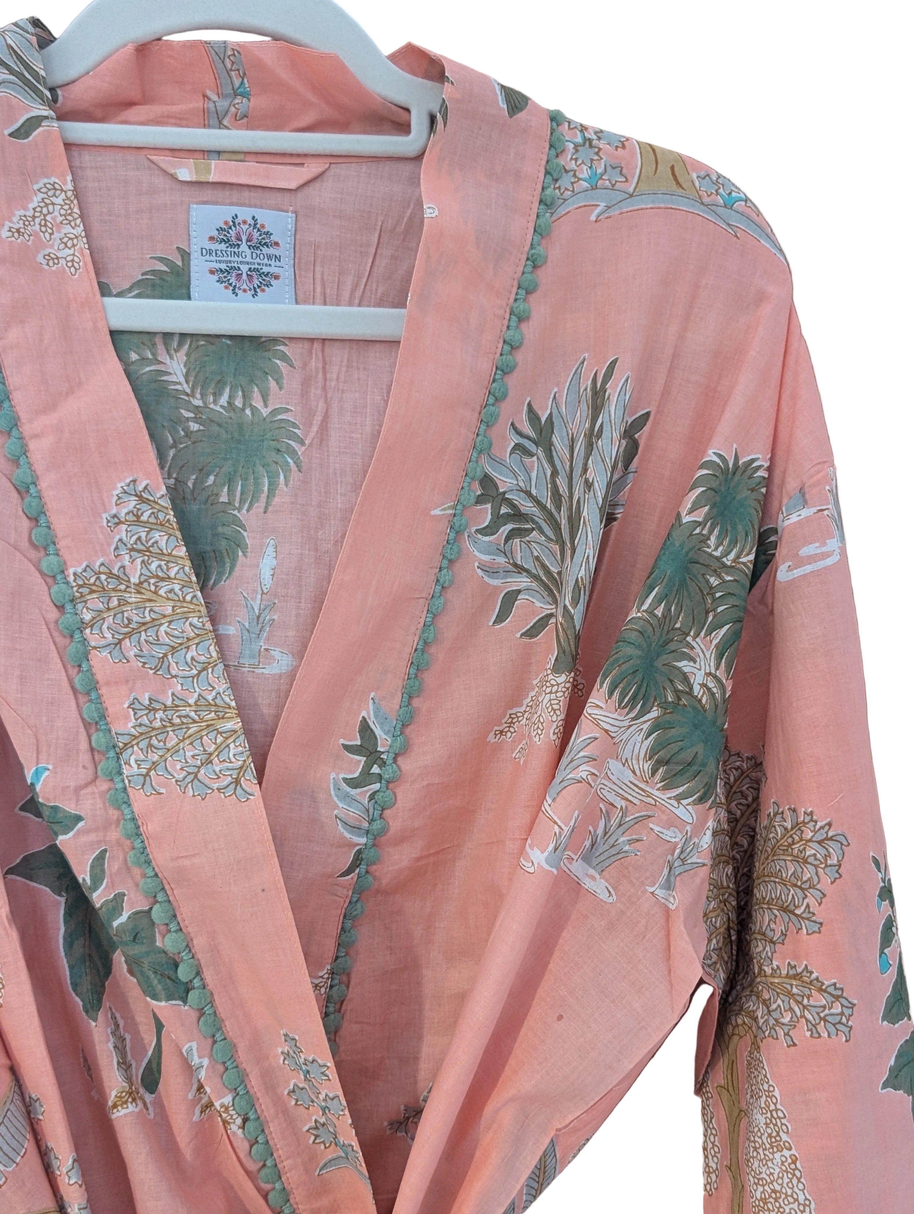 Peach Floral Kimono