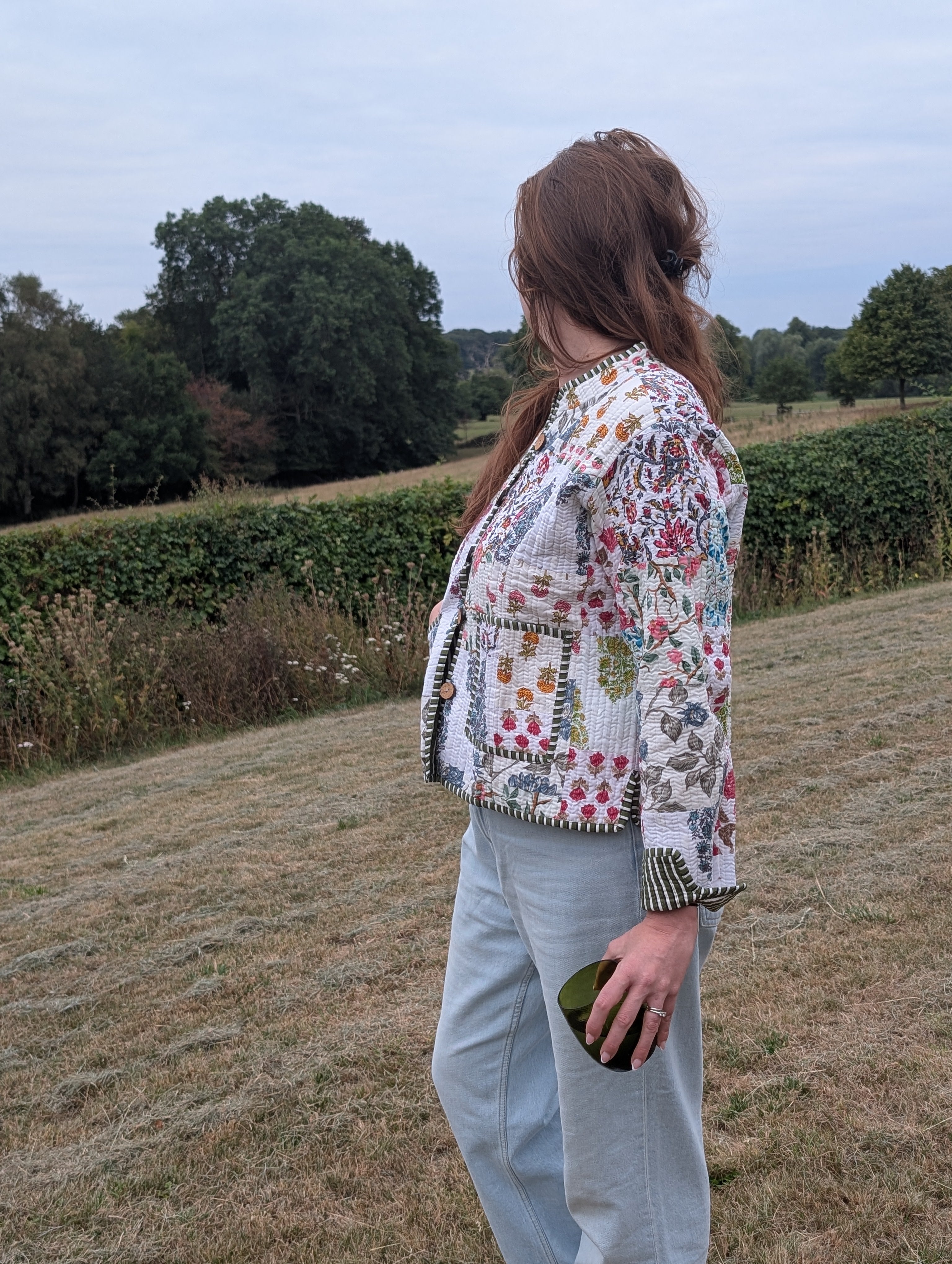 Patchwork revisable jacket