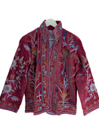 Red Velvet Suzani Jacket