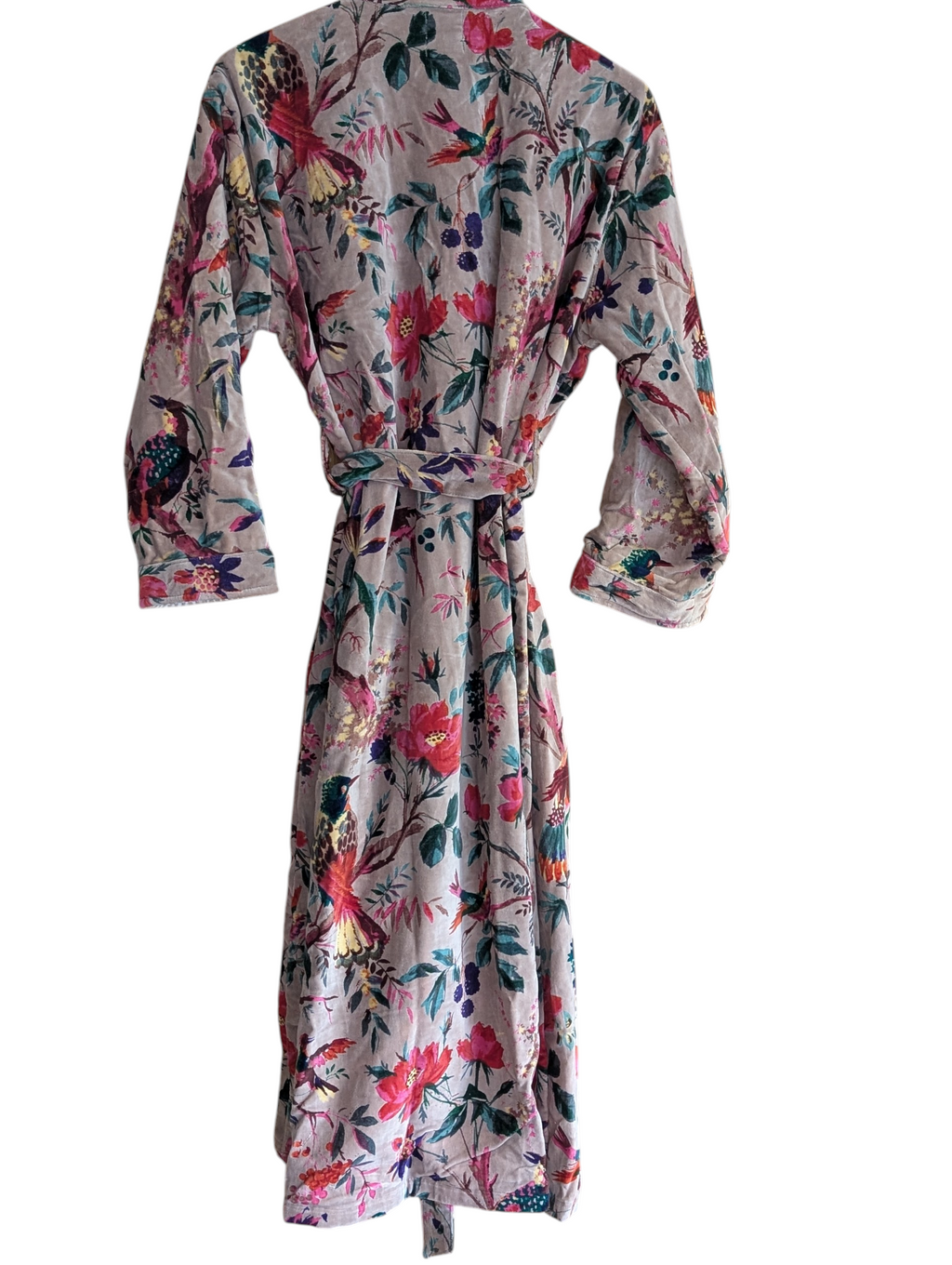 Muted Pink Velvet Robe