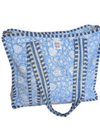 Baby Blue Floral Tote