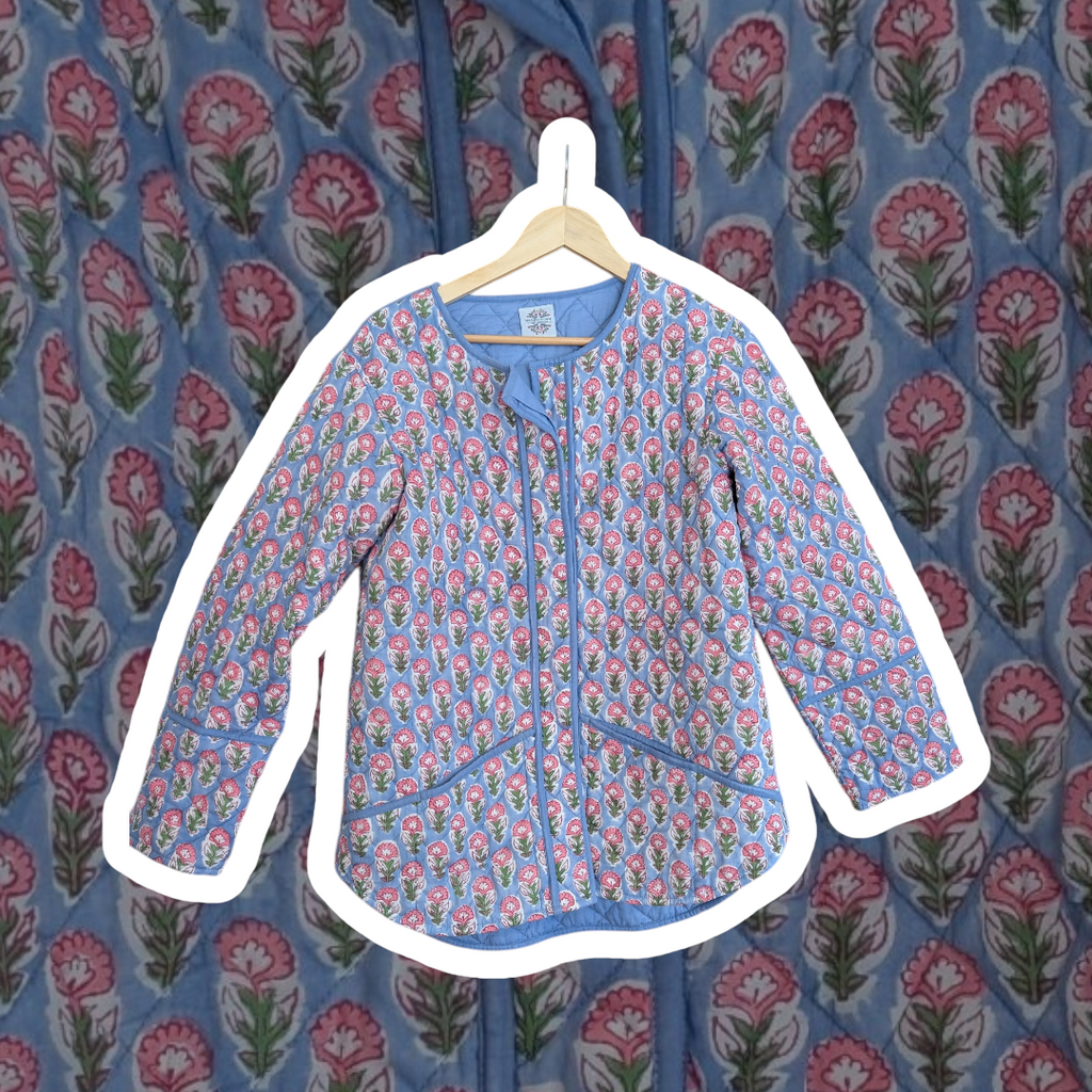 Handblock Printed Quilted Jacket