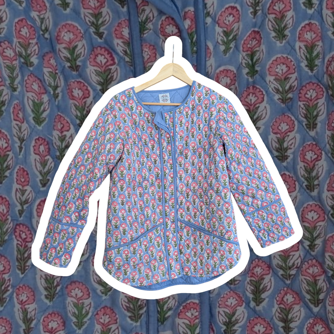 Handblock Printed Quilted Jacket