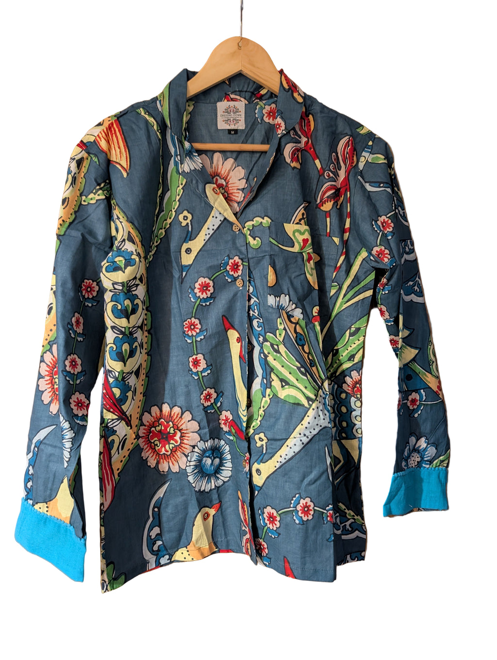 Dark Blue Bird 100% Cotton Pajama set