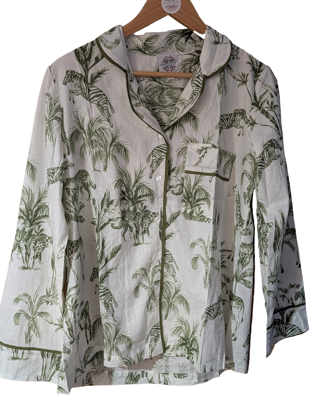 Wildlife Green Pajama Set