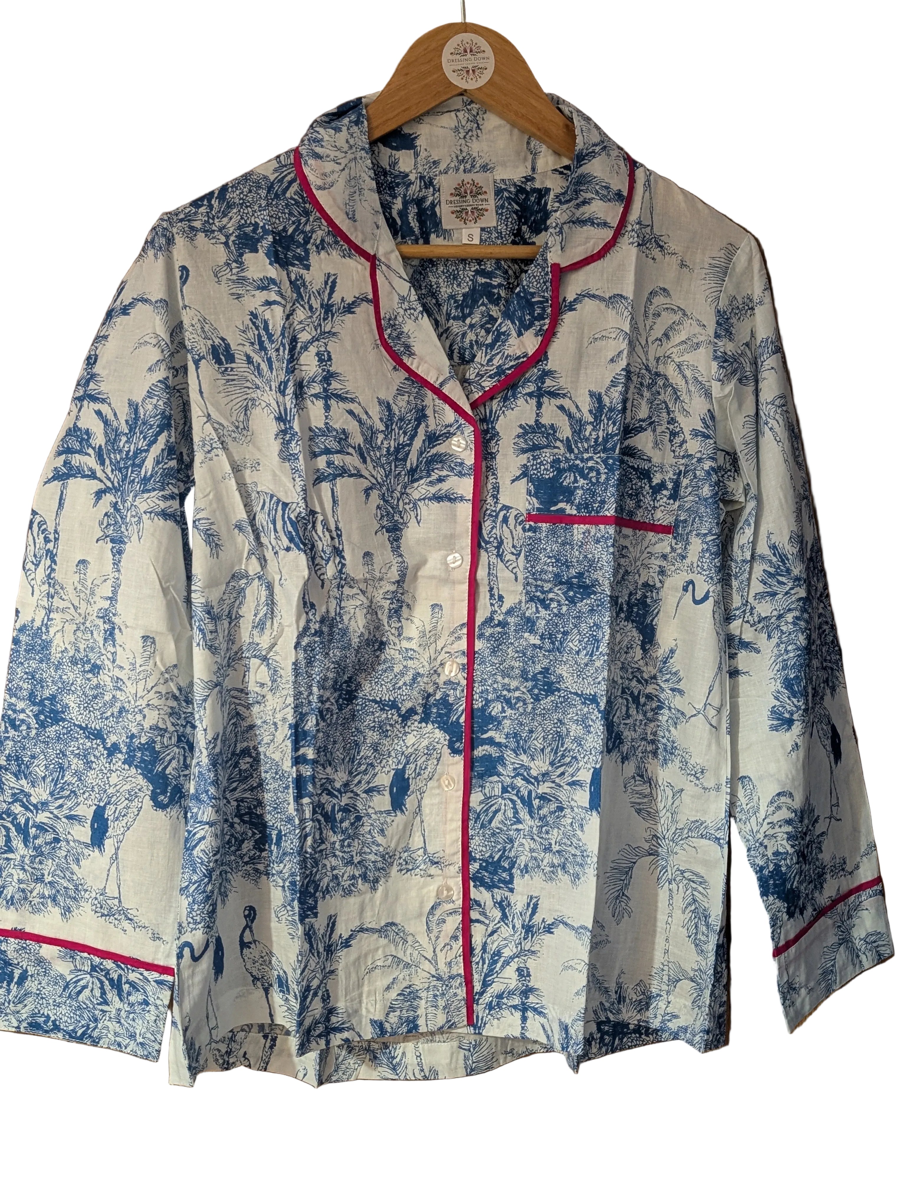 Blue Wildlife Pajama Set