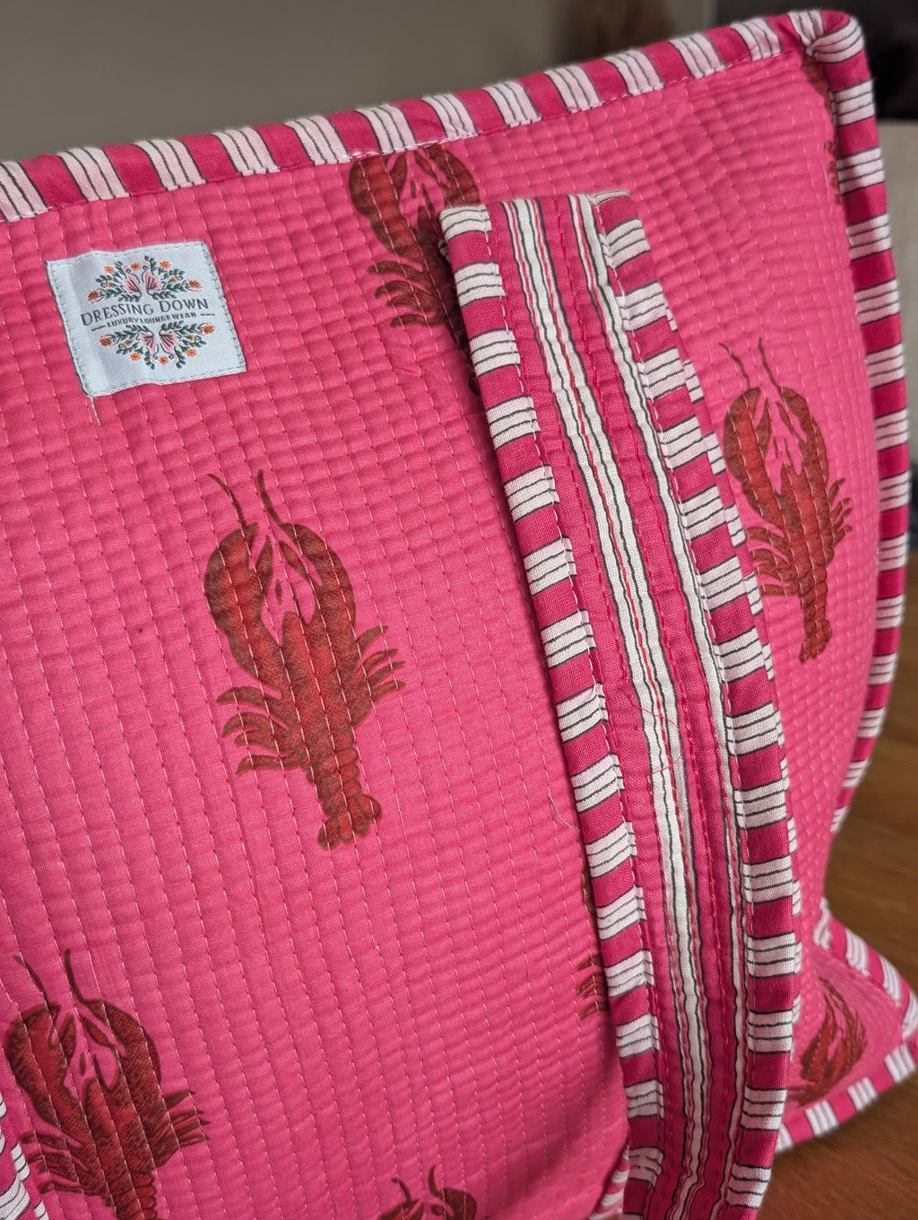 Pink Lobster Tote bag