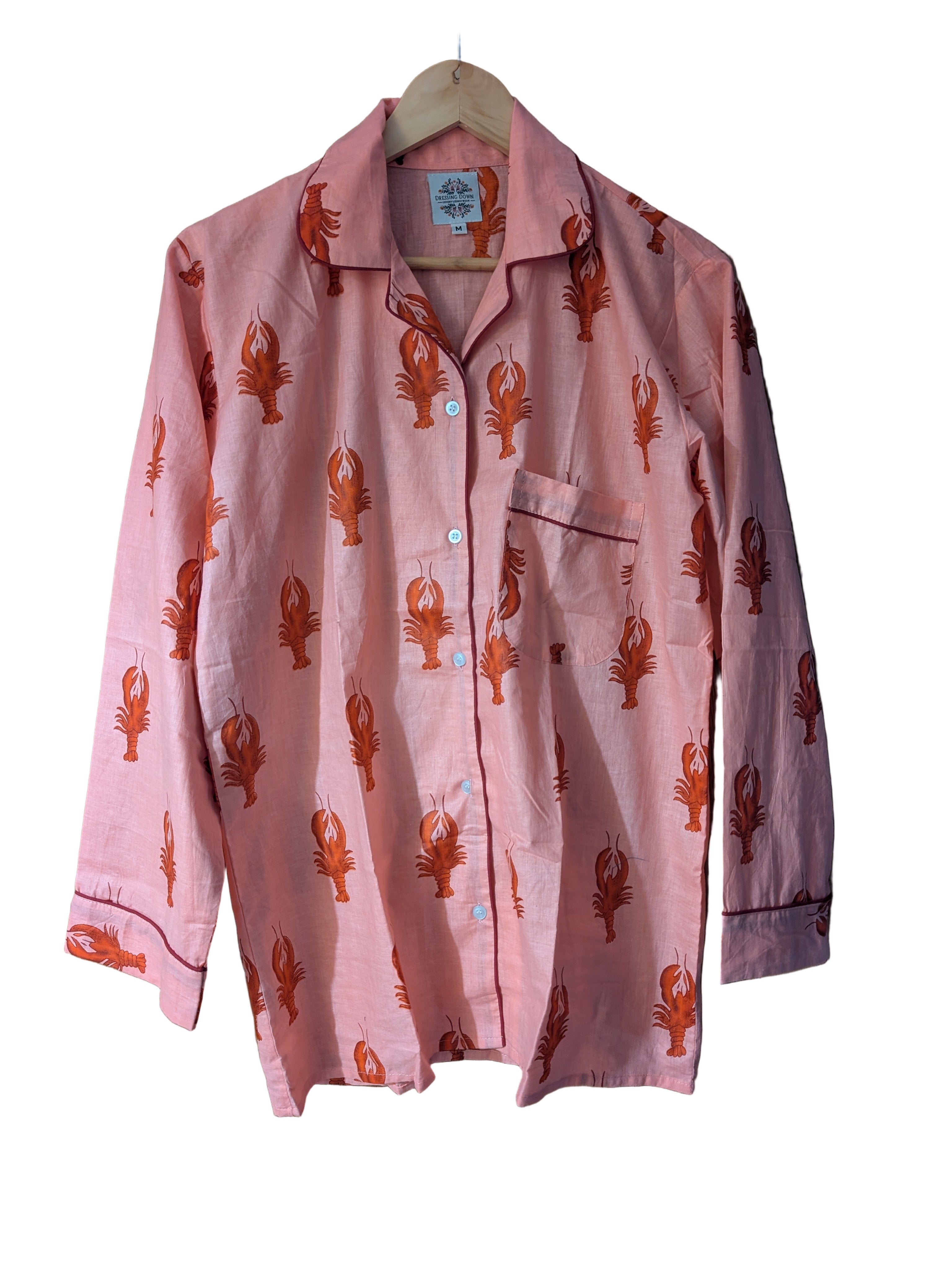 Lobster Printed 100% cotton Pajama set