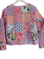 Quilted Pink Patchwork jacket