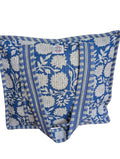 Dark Blue Floral Tote