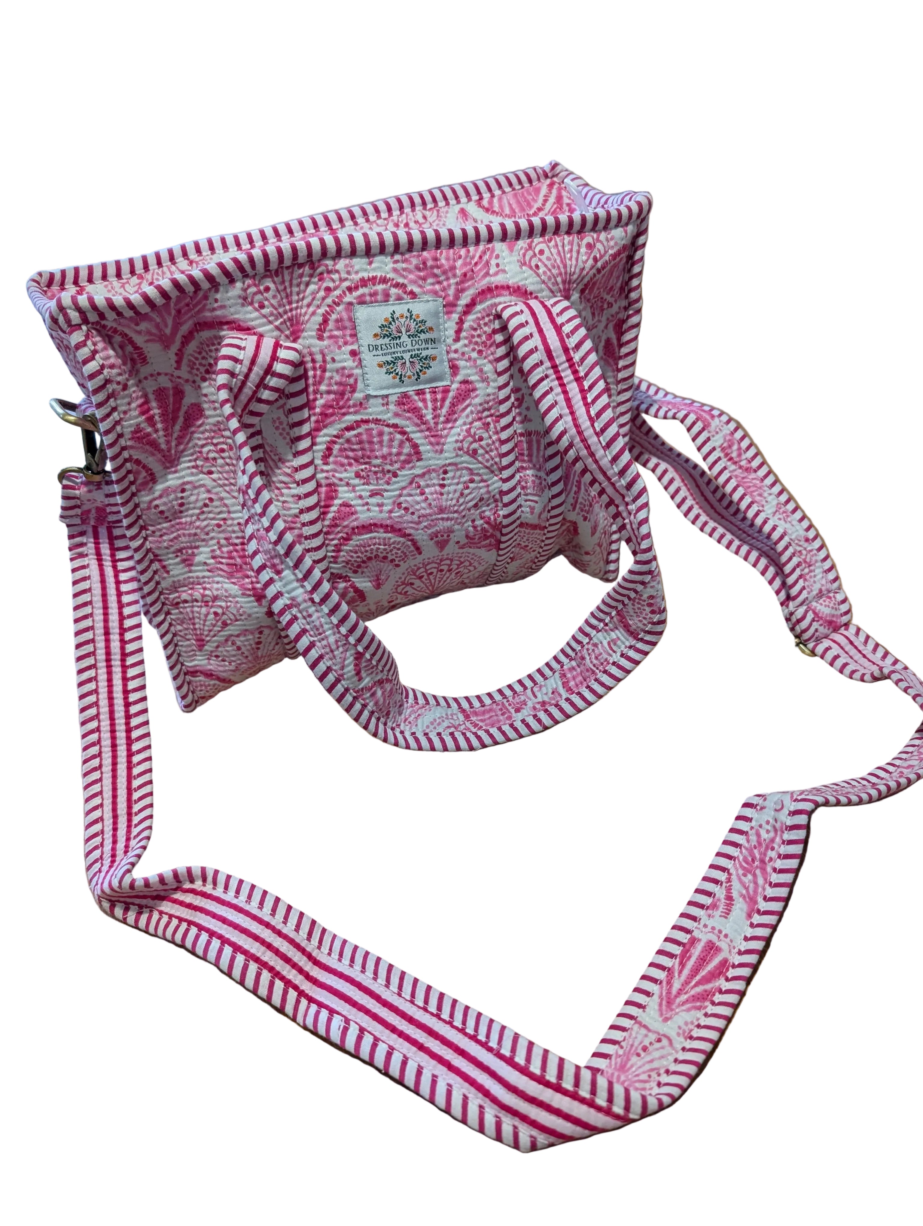 Pink Shell Cross Over Bag