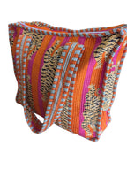 Orange and Pink Tiger Tote