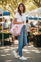 Floral Pink Tote bag