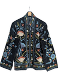 Black Velvet Suzani Jacket