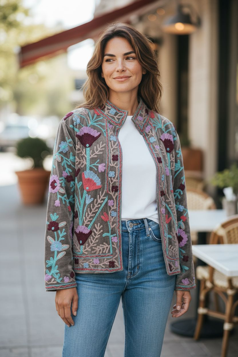 Velvet Suzani Jacket