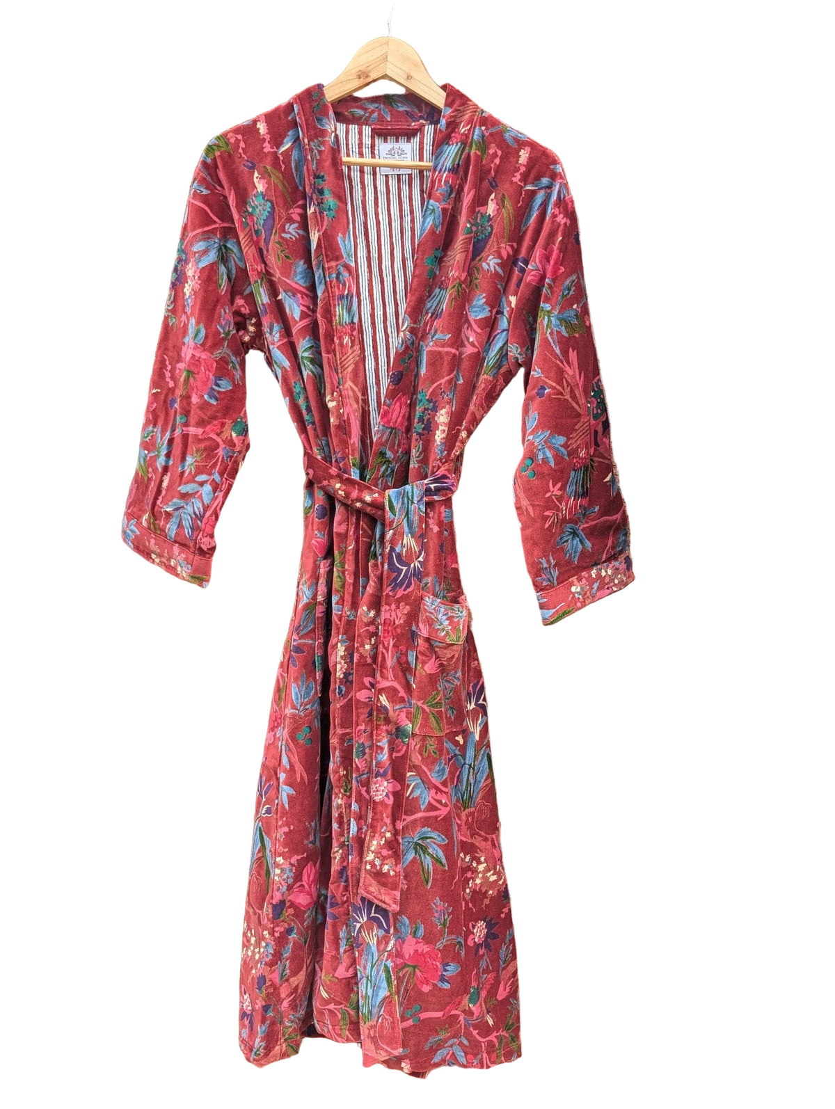 The Birds of Paradise Luxury Robe– Ruby Red