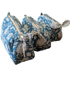 Dark blue Set of 3 Toiletry bags