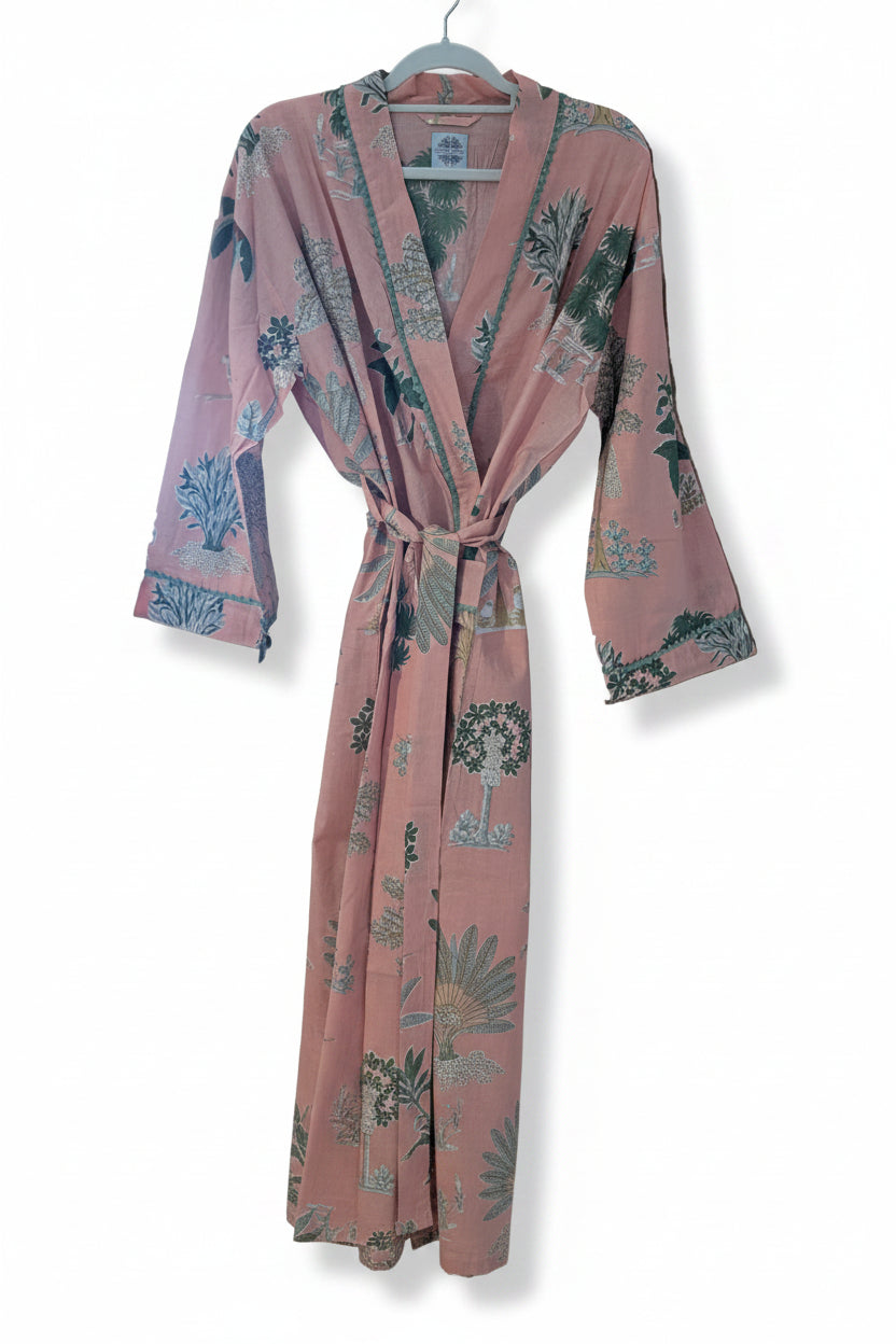 Peach Floral Kimono