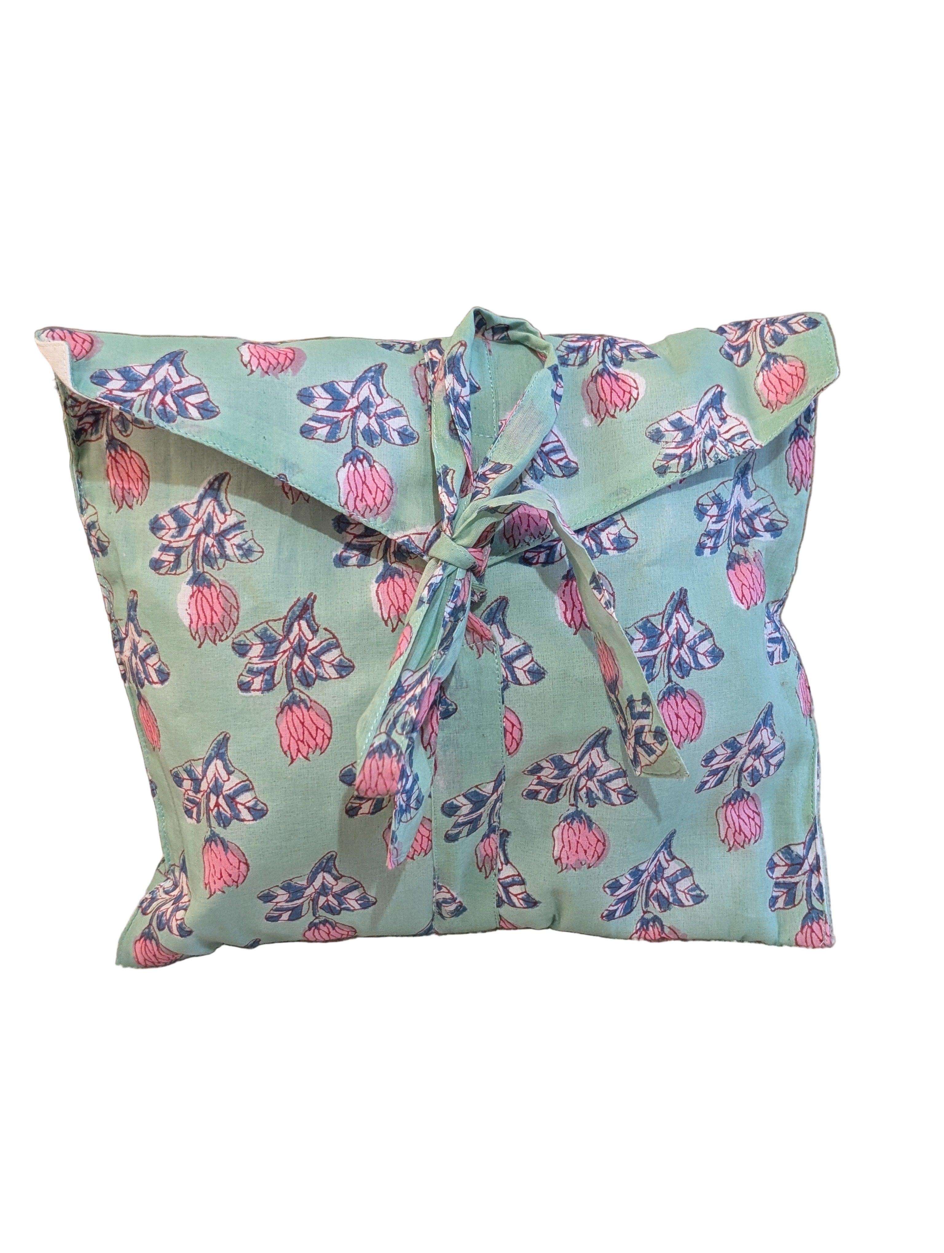 Mint Floral Handblock printed 100% cotton Pajama set