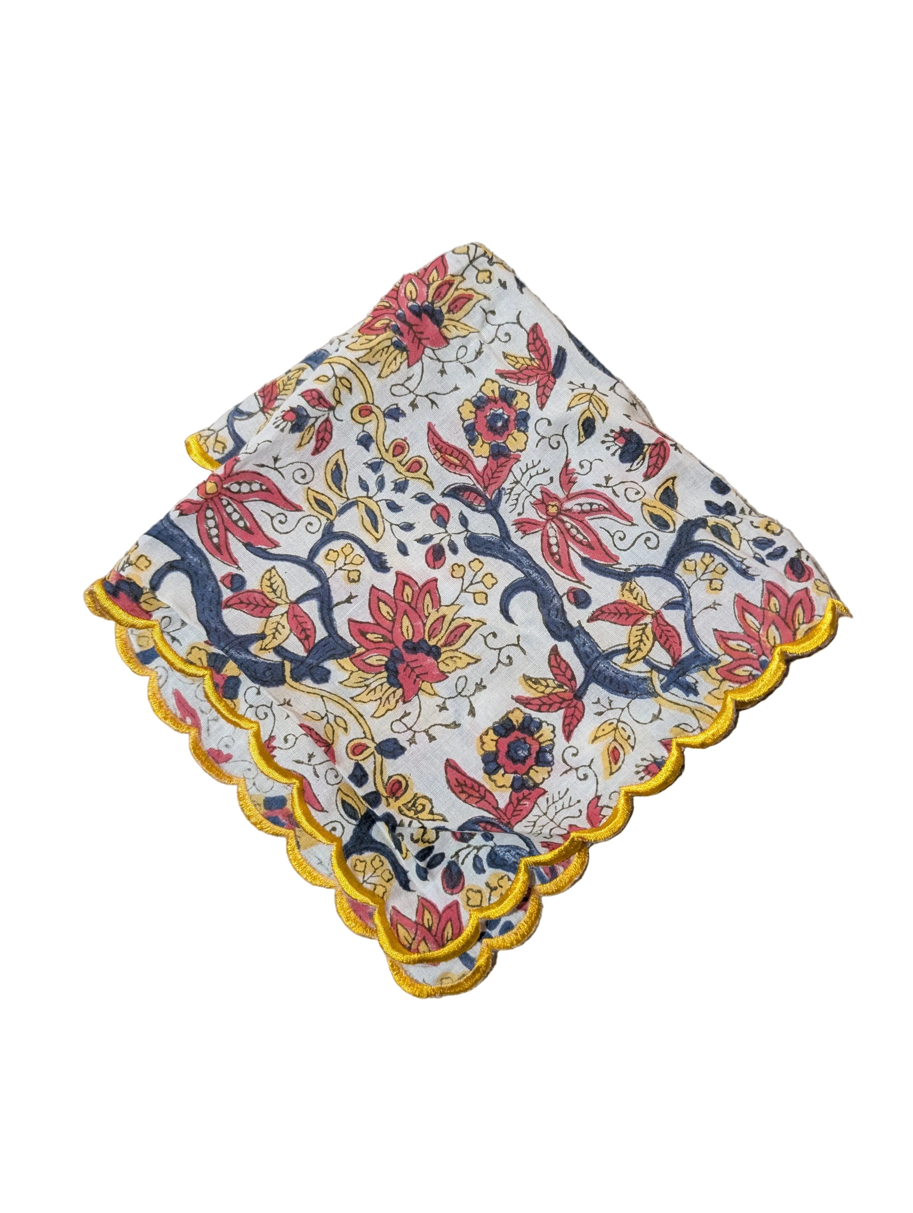 Handblock Printed Napkins- Set of 4