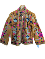 Mustard Velvet Suzani Jacket