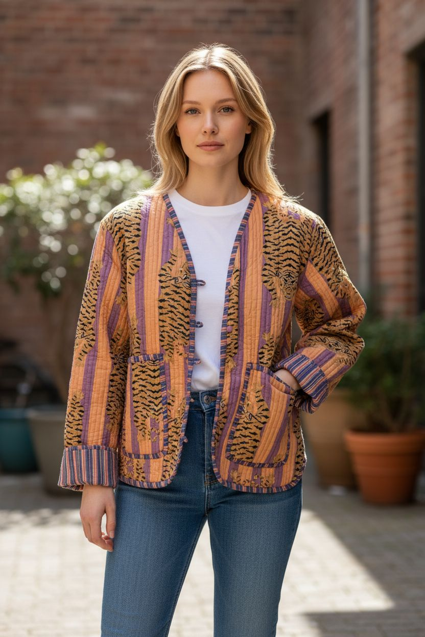 Pink and lilac Tiger Jacket