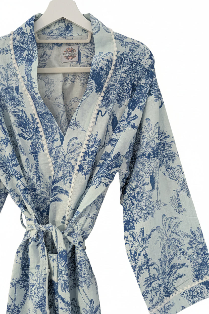 Safari Blue Kimono